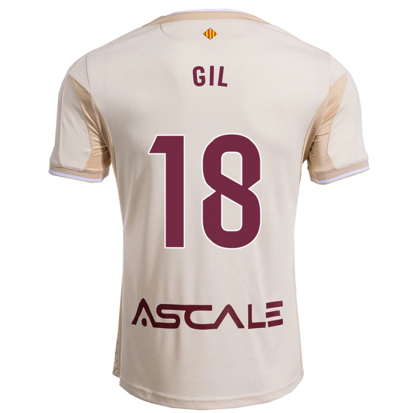 DanxenメンズMario Gil#18オフホワイトバーガンディアウェイシャツ2025/26ジャージーユニフォーム