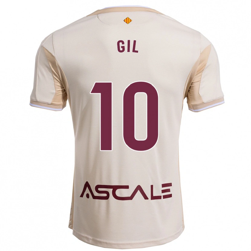 DanxenメンズMarkel Gil#10オフホワイトバーガンディアウェイシャツ2025/26ジャージーユニフォーム