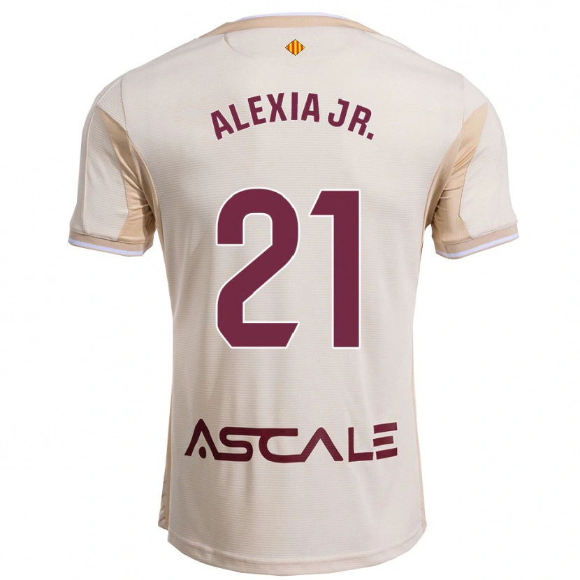 Danxenメンズアレクシア・ブランコ・リャクーノ#21オフホワイトバーガンディアウェイシャツ2025/26ジャージーユニフォーム
