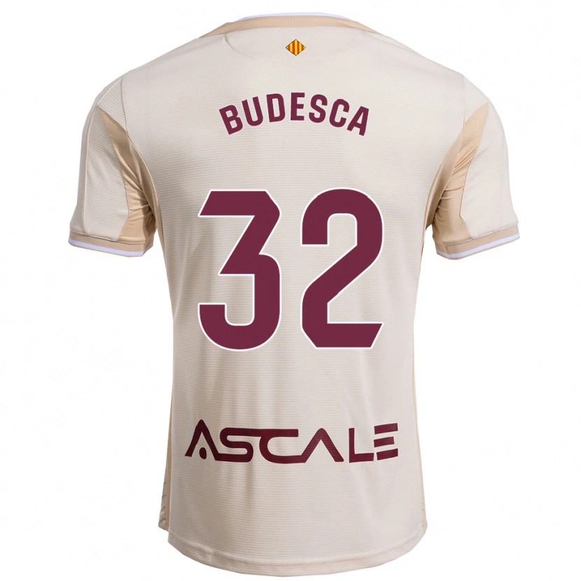 DanxenメンズDaniel Budesca#32オフホワイトバーガンディアウェイシャツ2025/26ジャージーユニフォーム