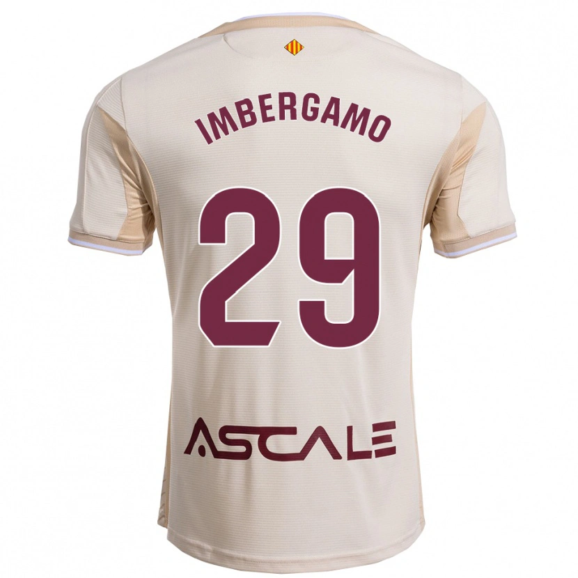 DanxenメンズMar Imbergamo#29オフホワイトバーガンディアウェイシャツ2025/26ジャージーユニフォーム