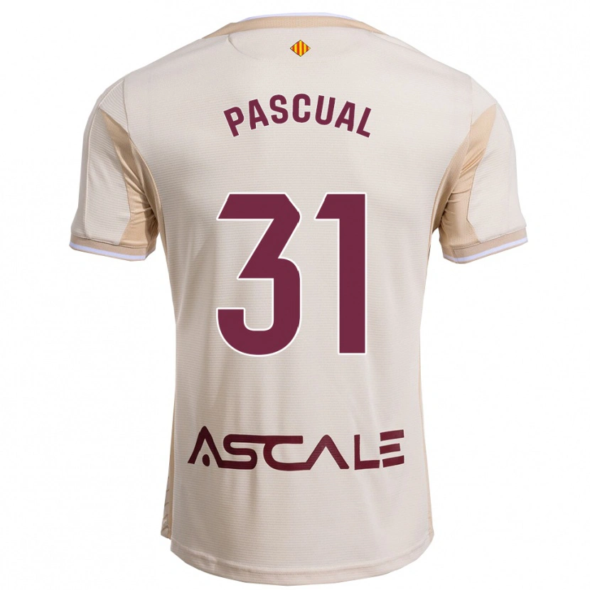 DanxenメンズPablo Pascual#31オフホワイトバーガンディアウェイシャツ2025/26ジャージーユニフォーム