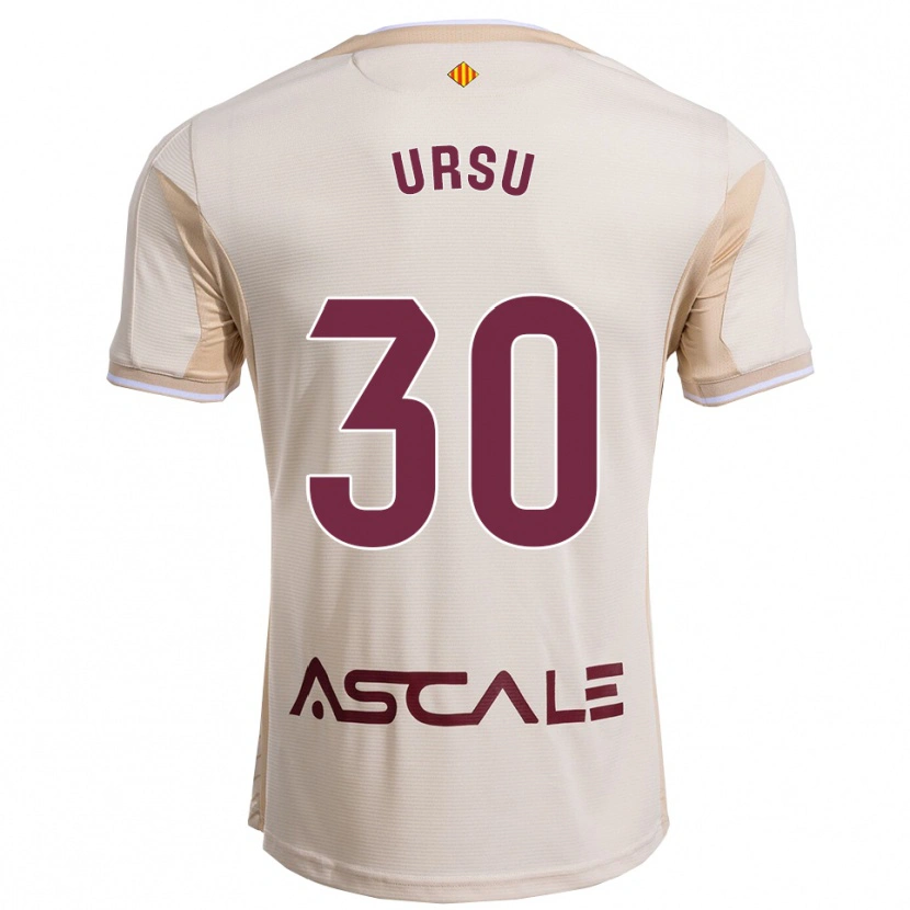 DanxenメンズEduard Ursu#30オフホワイトバーガンディアウェイシャツ2025/26ジャージーユニフォーム