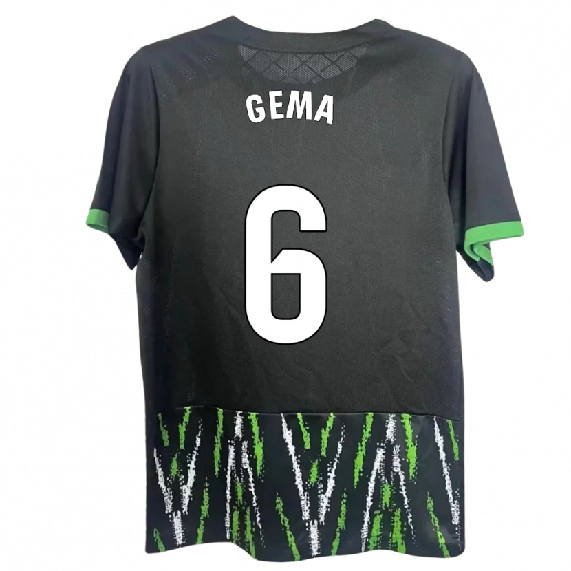 DanxenメンズGema Climent#6黒緑アウェイシャツ2025/26ジャージーユニフォーム