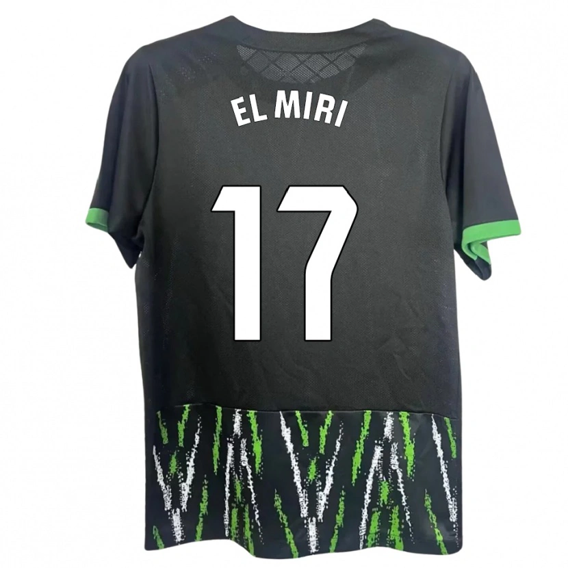 DanxenメンズWalid El Miri#17黒緑アウェイシャツ2025/26ジャージーユニフォーム
