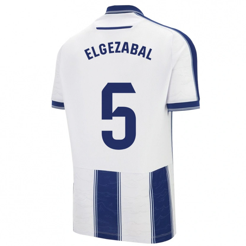 DanxenメンズUnai Elgezabal#5紺白アウェイシャツ2025/26ジャージーユニフォーム