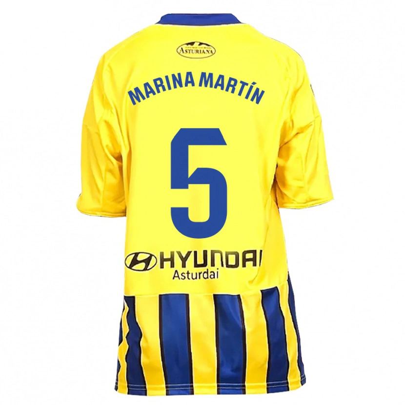 DanxenメンズMarina Martín#5黄青アウェイシャツ2025/26ジャージーユニフォーム