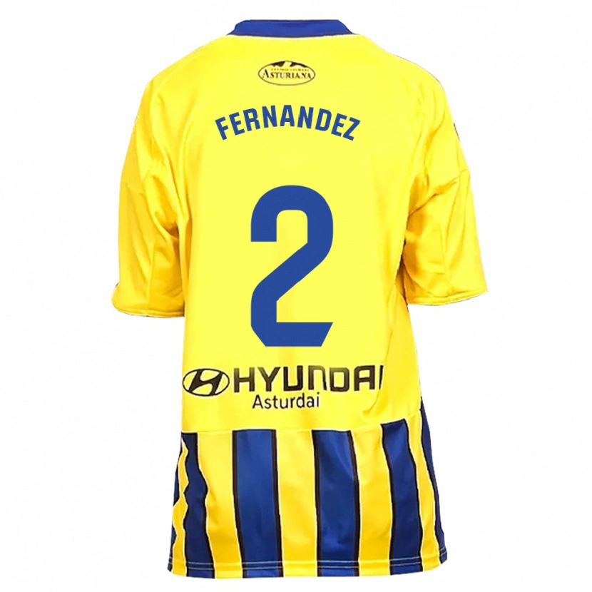 DanxenメンズAdrián Fernández#2黄青アウェイシャツ2025/26ジャージーユニフォーム