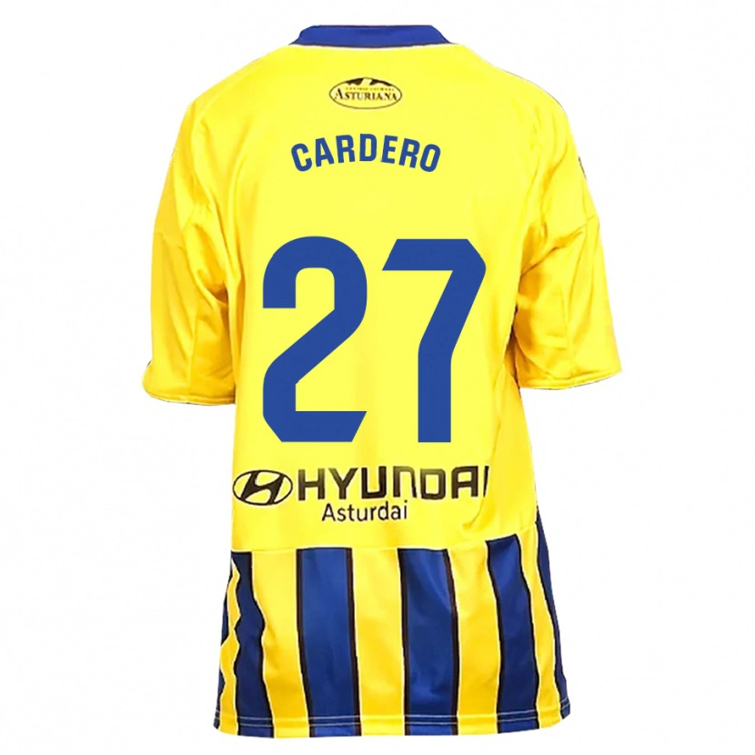 DanxenメンズÁlex Cardero#27黄青アウェイシャツ2025/26ジャージーユニフォーム