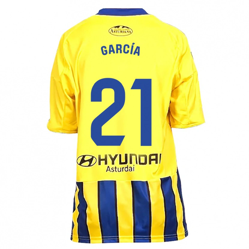 DanxenメンズPelayo García#21黄青アウェイシャツ2025/26ジャージーユニフォーム