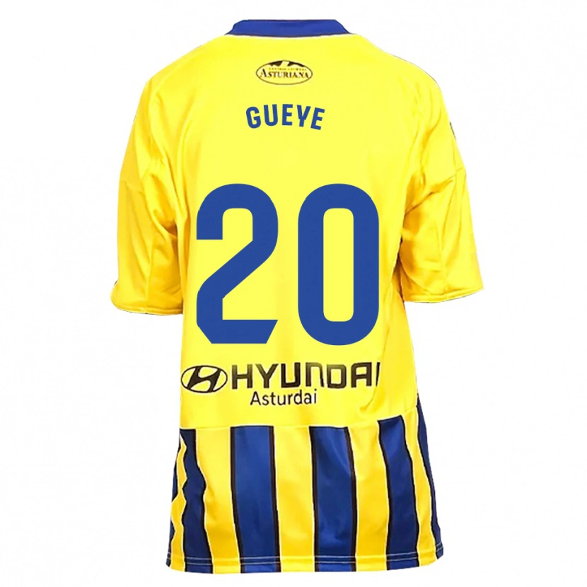 DanxenメンズLamine Gueye#20黄青アウェイシャツ2025/26ジャージーユニフォーム