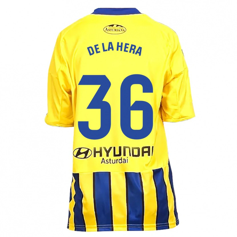 DanxenメンズÓscar De La Hera#36黄青アウェイシャツ2025/26ジャージーユニフォーム