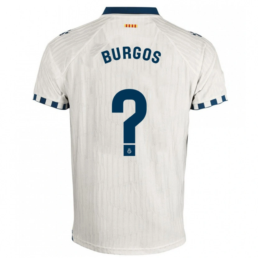 DanxenメンズHugo Burgos#0白青アウェイシャツ2025/26ジャージーユニフォーム