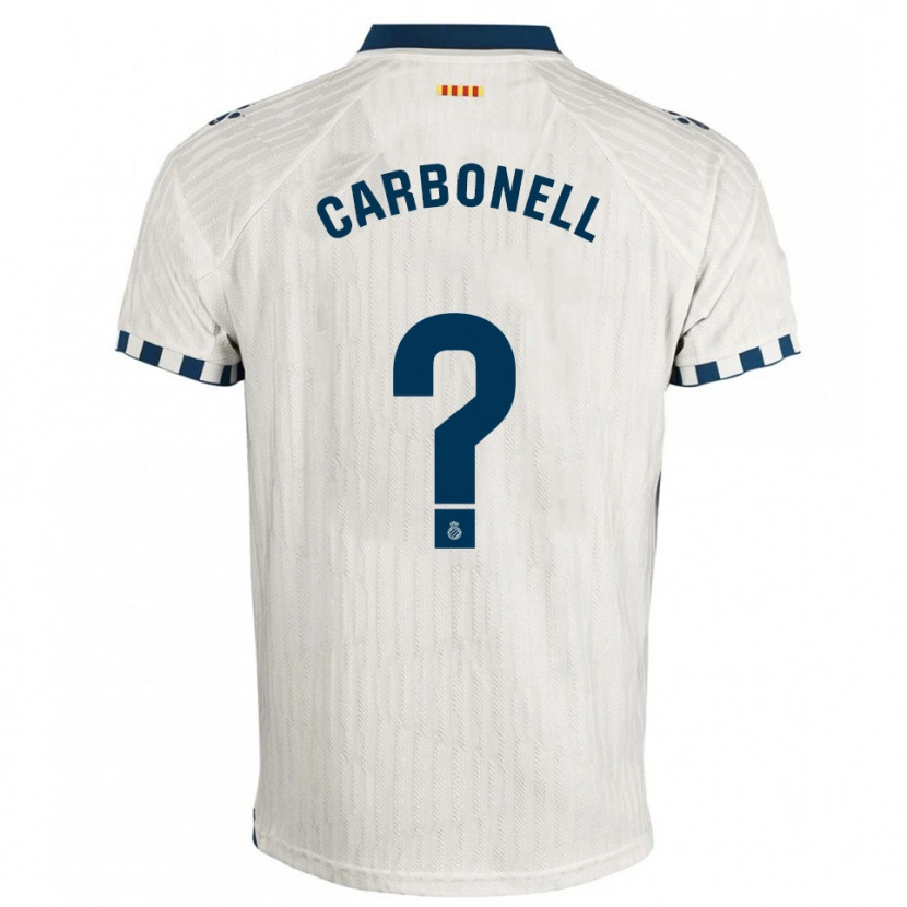 DanxenメンズEthan Carbonell#0白青アウェイシャツ2025/26ジャージーユニフォーム