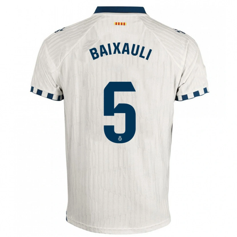 DanxenメンズIker Baixauli#5白青アウェイシャツ2025/26ジャージーユニフォーム