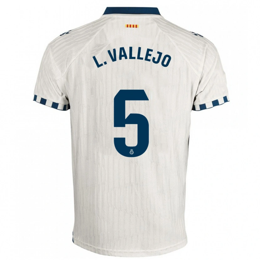 DanxenメンズLucía Vallejo Blázquez#5白青アウェイシャツ2025/26ジャージーユニフォーム