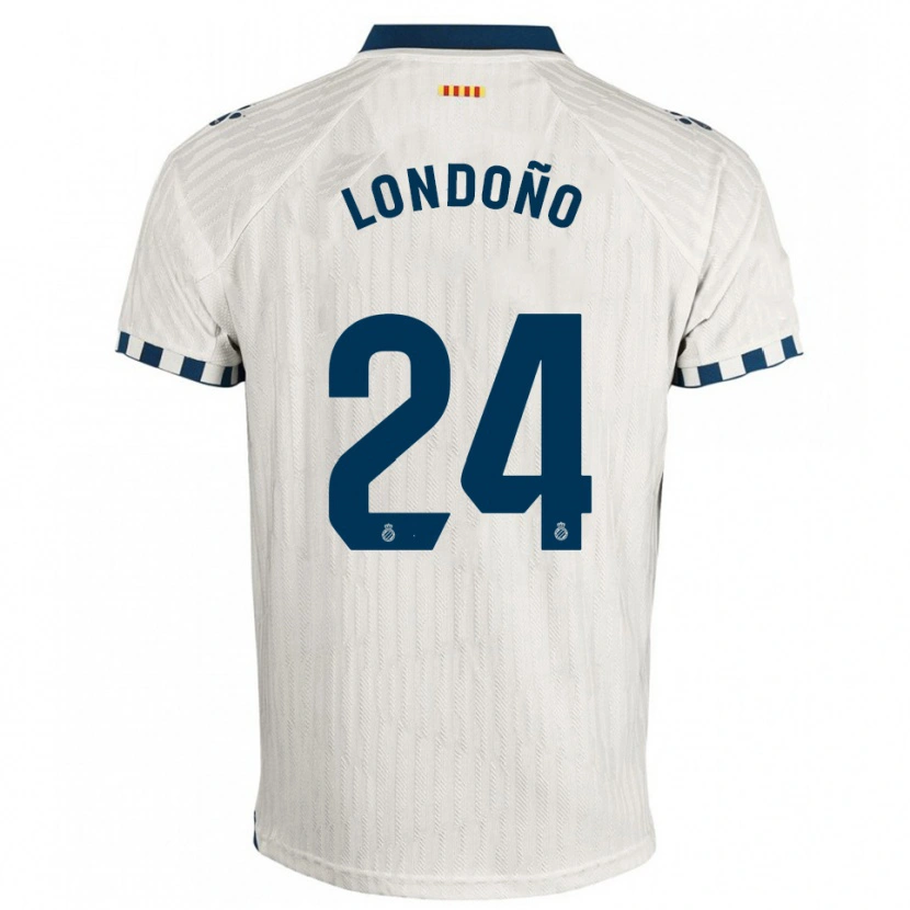 DanxenメンズMiguel Londoño#24白青アウェイシャツ2025/26ジャージーユニフォーム