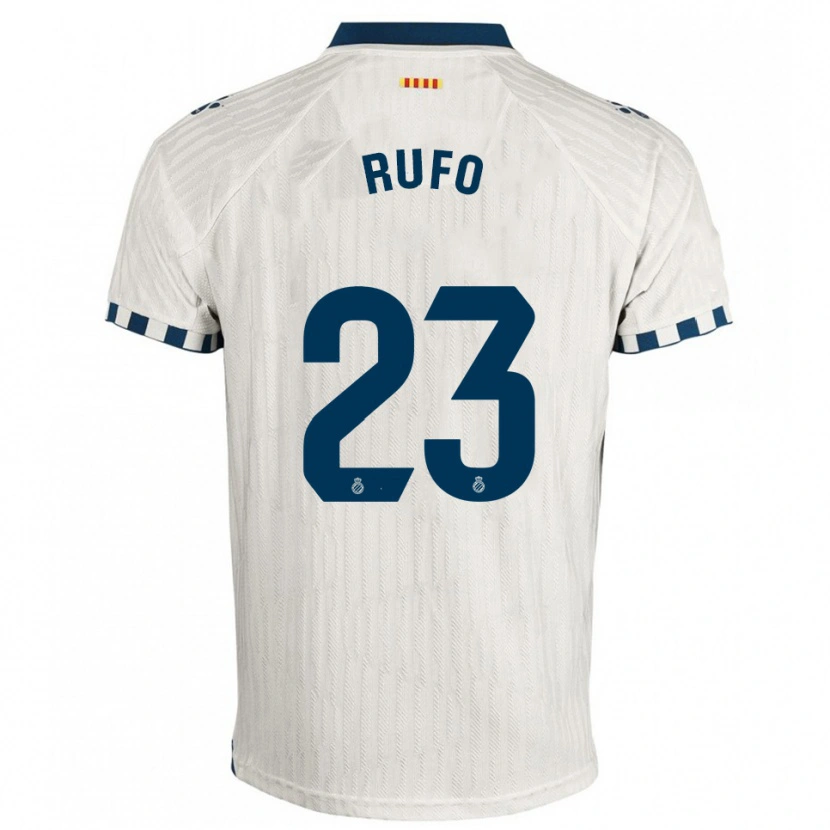 DanxenメンズXavi Rufo#23白青アウェイシャツ2025/26ジャージーユニフォーム