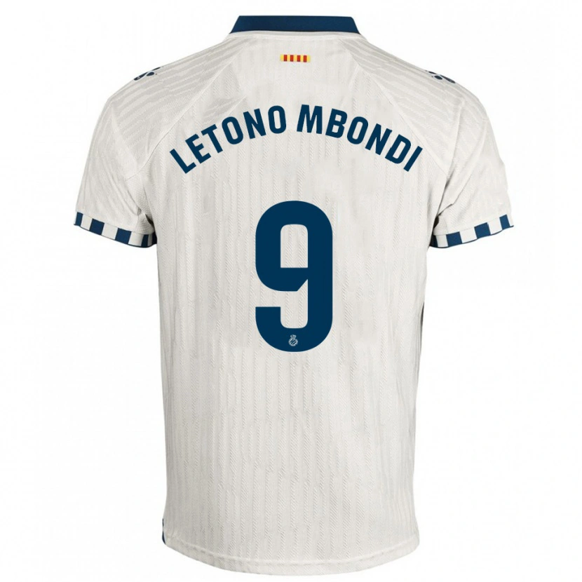 DanxenメンズChrist-Emmanuel Letono Mbondi#9白青アウェイシャツ2025/26ジャージーユニフォーム