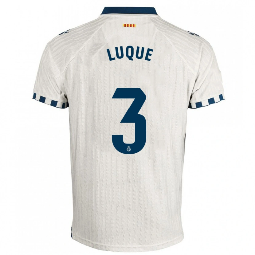 DanxenメンズGerard Luque#3白青アウェイシャツ2025/26ジャージーユニフォーム