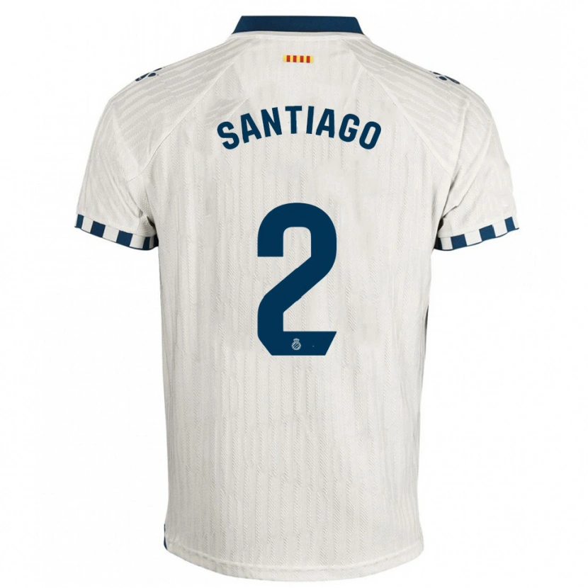 DanxenメンズDavid Santiago#2白青アウェイシャツ2025/26ジャージーユニフォーム