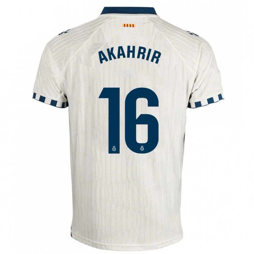 DanxenメンズMohamed Akahrir#16白青アウェイシャツ2025/26ジャージーユニフォーム