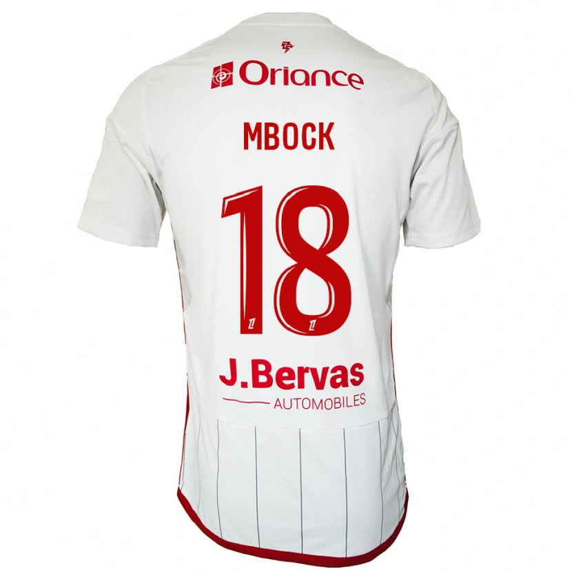 DanxenメンズHianga'a Mbock#18白赤アウェイシャツ2025/26ジャージーユニフォーム