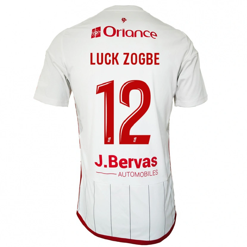 DanxenメンズLuck Zogbé#12白赤アウェイシャツ2025/26ジャージーユニフォーム