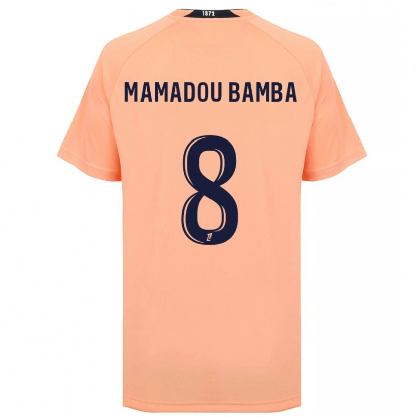 DanxenメンズBen Mamadou Bamba#8オレンジ ネイビーアウェイシャツ2025/26ジャージーユニフォーム