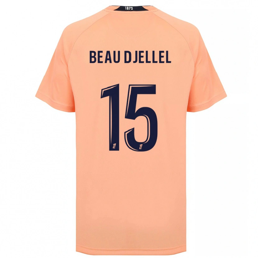 DanxenメンズYanis Beau Djellel#15オレンジ ネイビーアウェイシャツ2025/26ジャージーユニフォーム