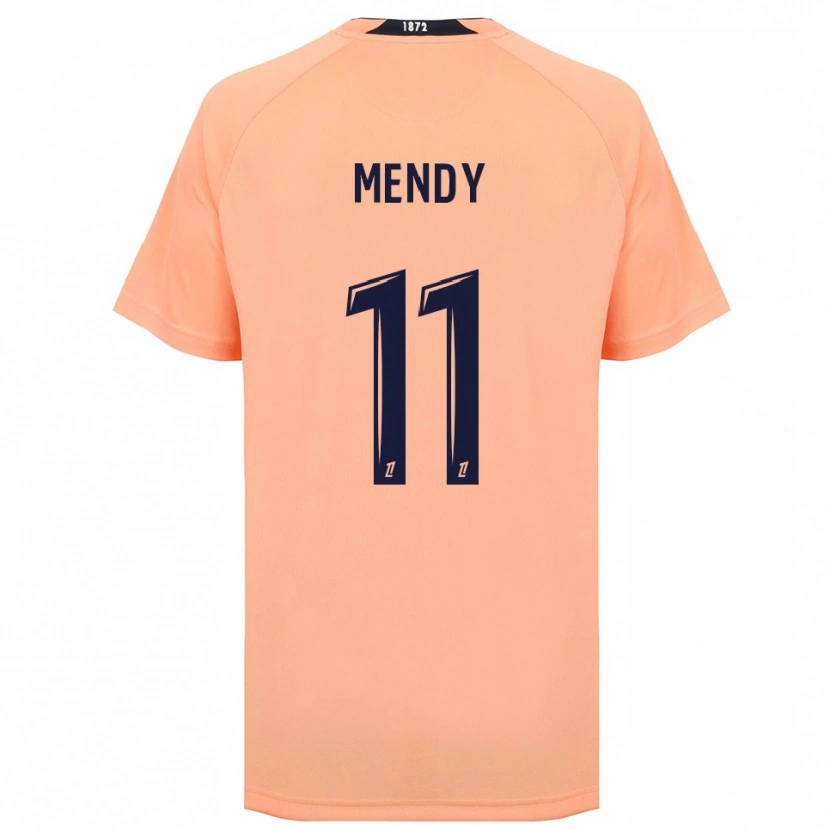 DanxenメンズMelinda Mendy#11オレンジ ネイビーアウェイシャツ2025/26ジャージーユニフォーム