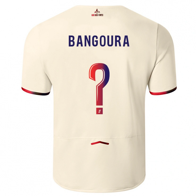 Danxenメンズアブドゥライ・ザカ・バンゴーラ#0オフホワイト赤アウェイシャツ2025/26ジャージーユニフォーム
