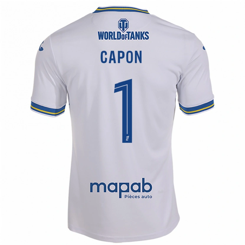 DanxenメンズEmma Capon#1白空色アウェイシャツ2025/26ジャージーユニフォーム