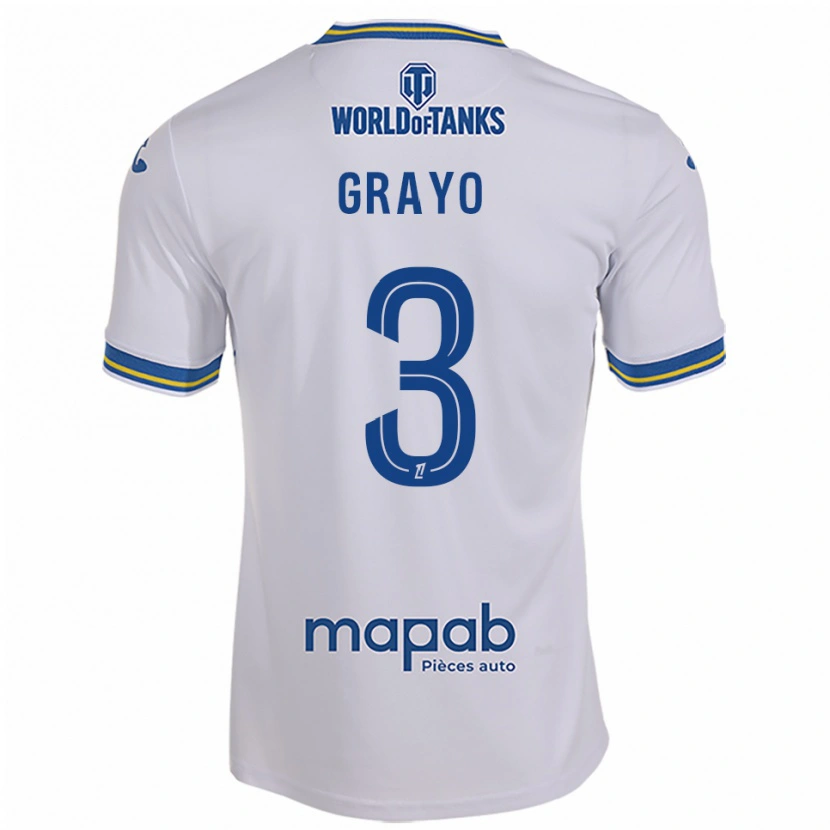DanxenメンズMaïna Grayo#3白空色アウェイシャツ2025/26ジャージーユニフォーム