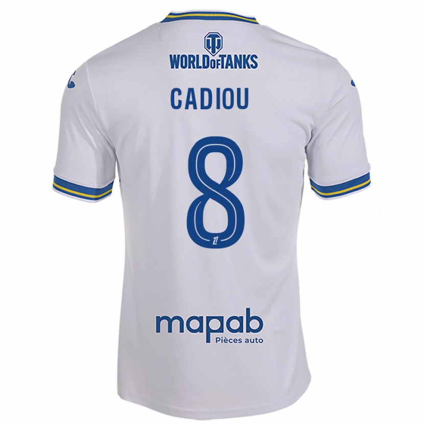 DanxenメンズNoah Cadiou#8白空色アウェイシャツ2025/26ジャージーユニフォーム