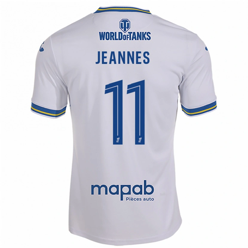 DanxenメンズJustine Jeannes#11白空色アウェイシャツ2025/26ジャージーユニフォーム