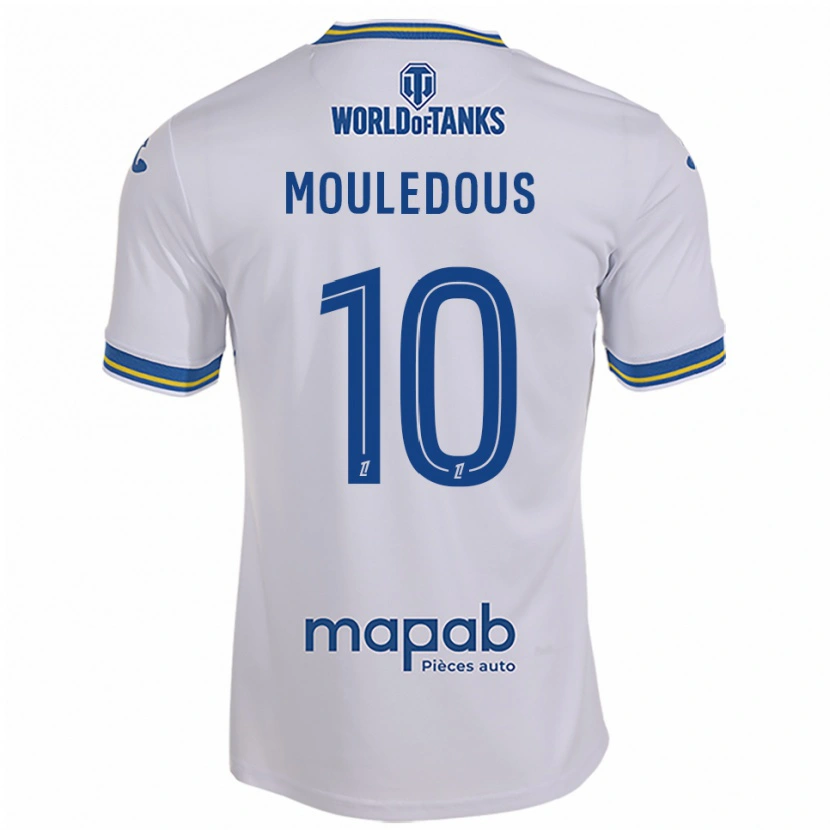 DanxenメンズAntton Mouledous#10白空色アウェイシャツ2025/26ジャージーユニフォーム