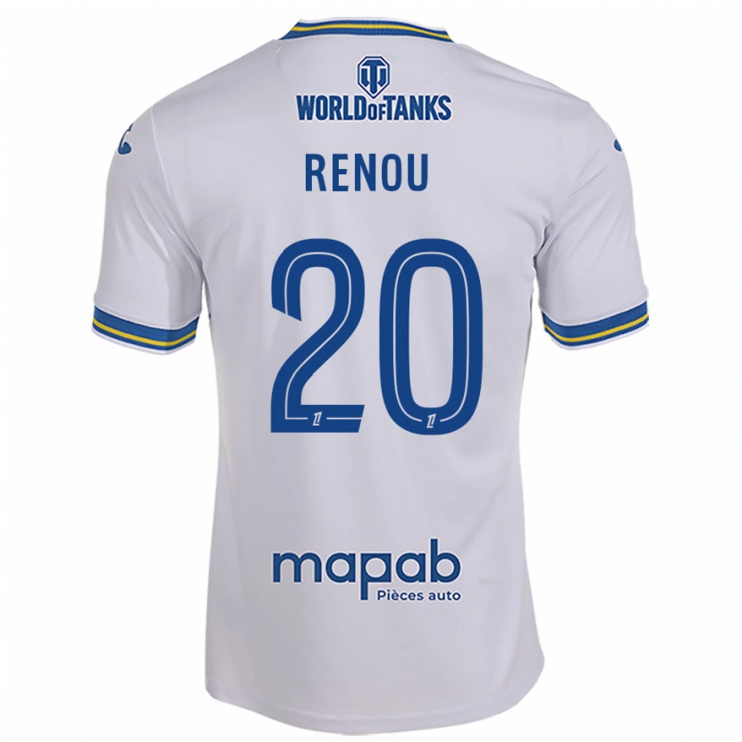 DanxenメンズCamille Renou#20白空色アウェイシャツ2025/26ジャージーユニフォーム