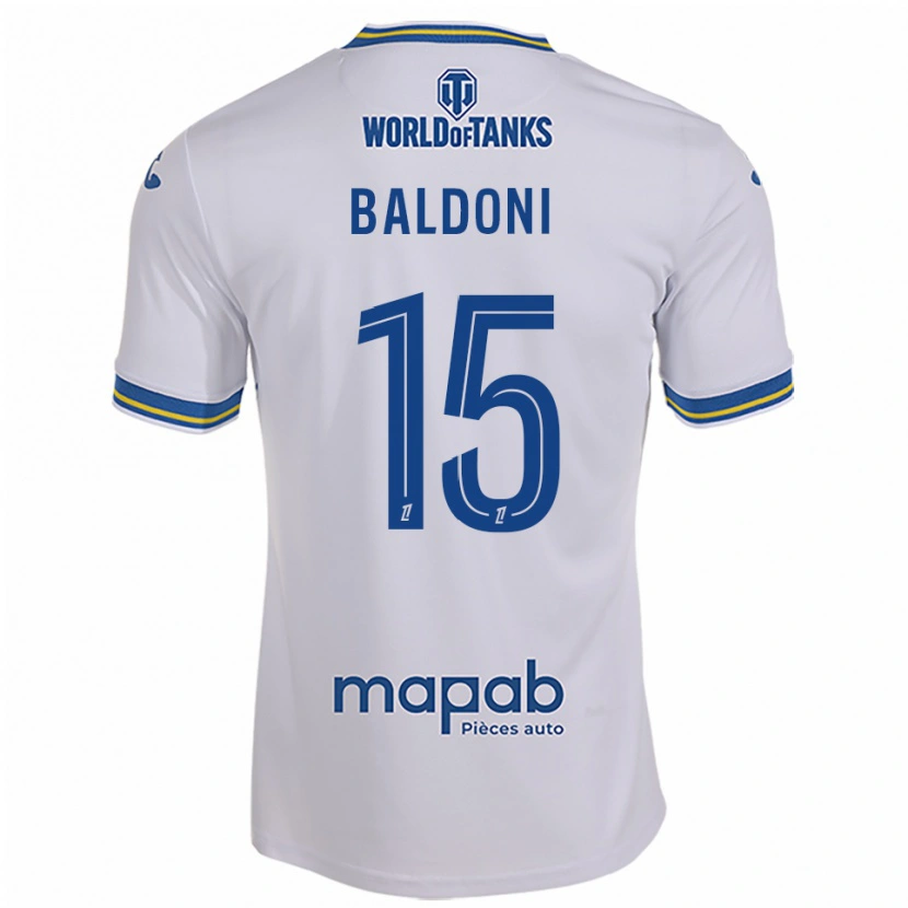 DanxenメンズSohan Baldoni#15白空色アウェイシャツ2025/26ジャージーユニフォーム