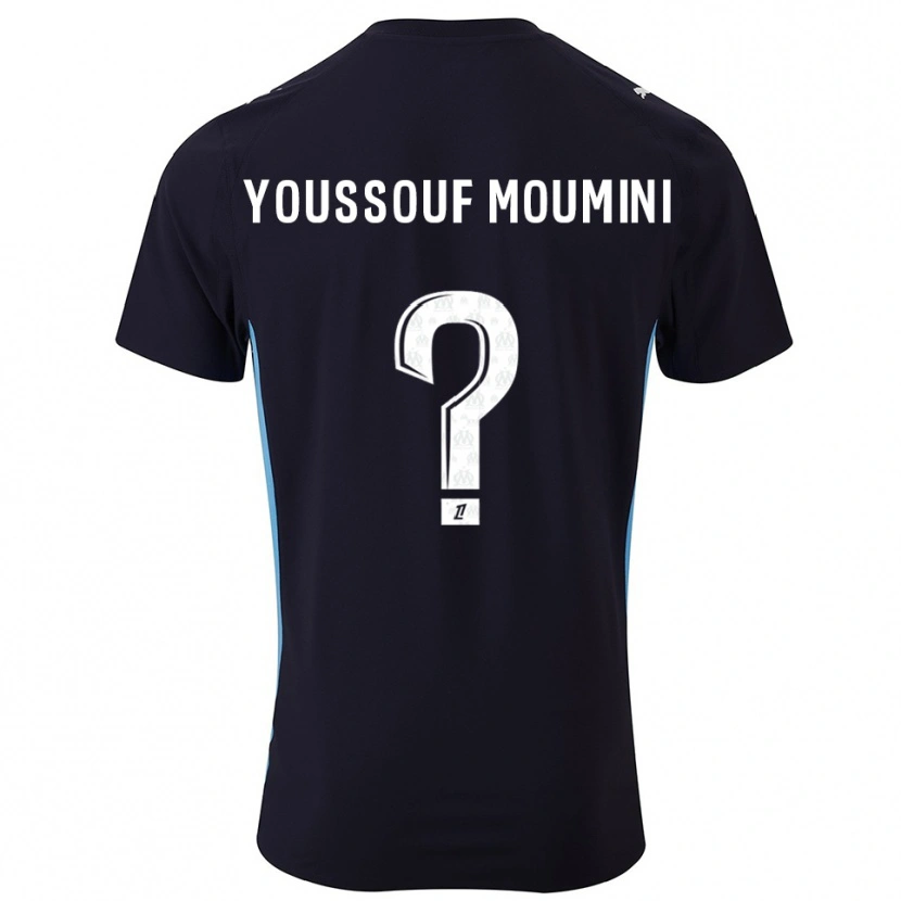 DanxenメンズYakine Youssouf Moumini#0黒空色アウェイシャツ2025/26ジャージーユニフォーム
