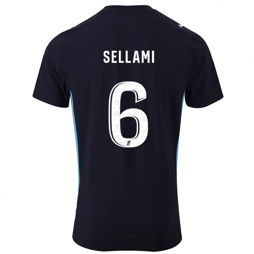 DanxenメンズYanis Sellami#6黒空色アウェイシャツ2025/26ジャージーユニフォーム