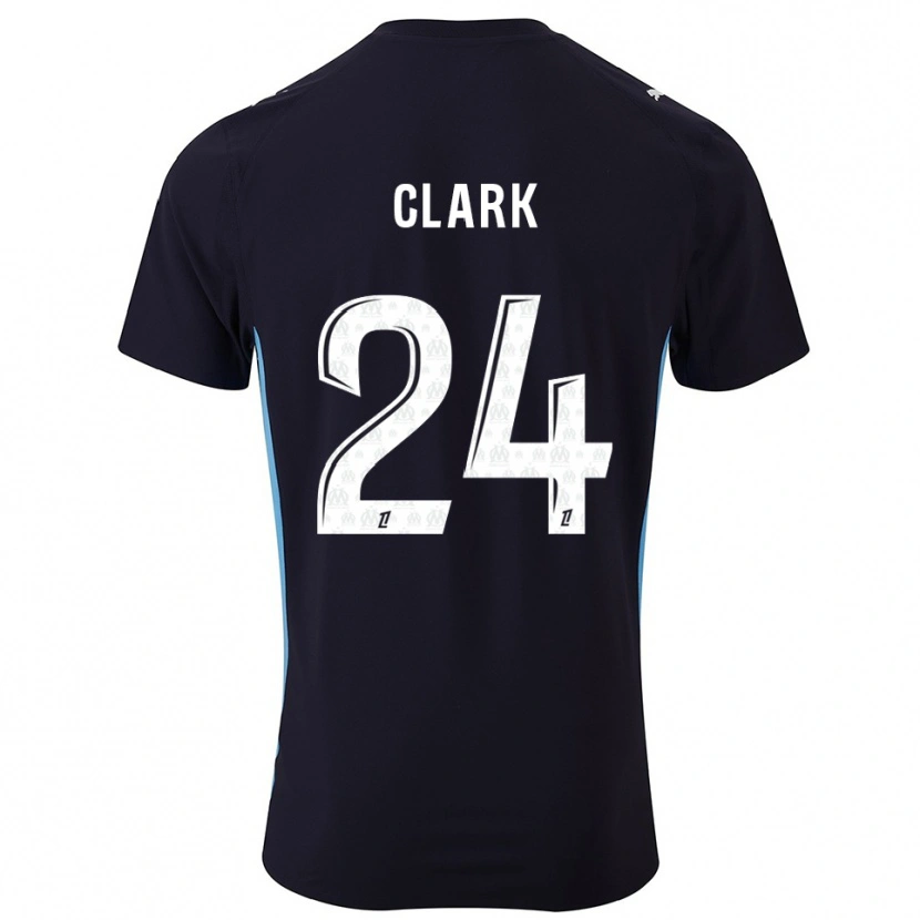 DanxenメンズAshley Clark#24黒空色アウェイシャツ2025/26ジャージーユニフォーム