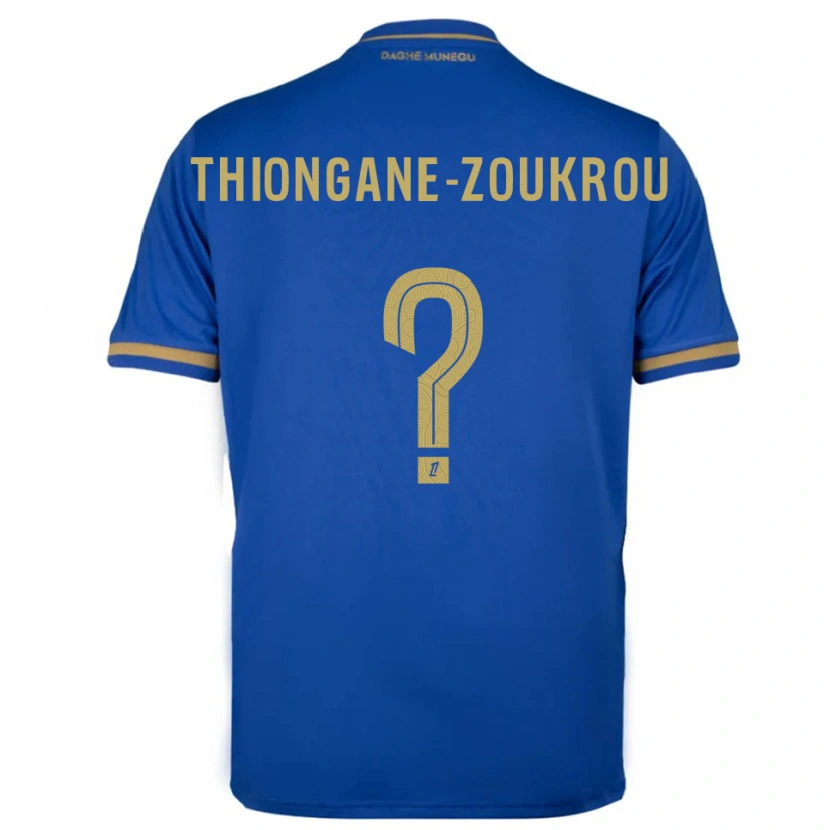 DanxenメンズAckah-Tidiane Thiongane-Zoukrou#0青金アウェイシャツ2025/26ジャージーユニフォーム