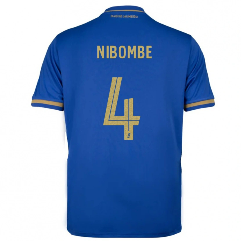 DanxenメンズSamuel Nibombe#4青金アウェイシャツ2025/26ジャージーユニフォーム