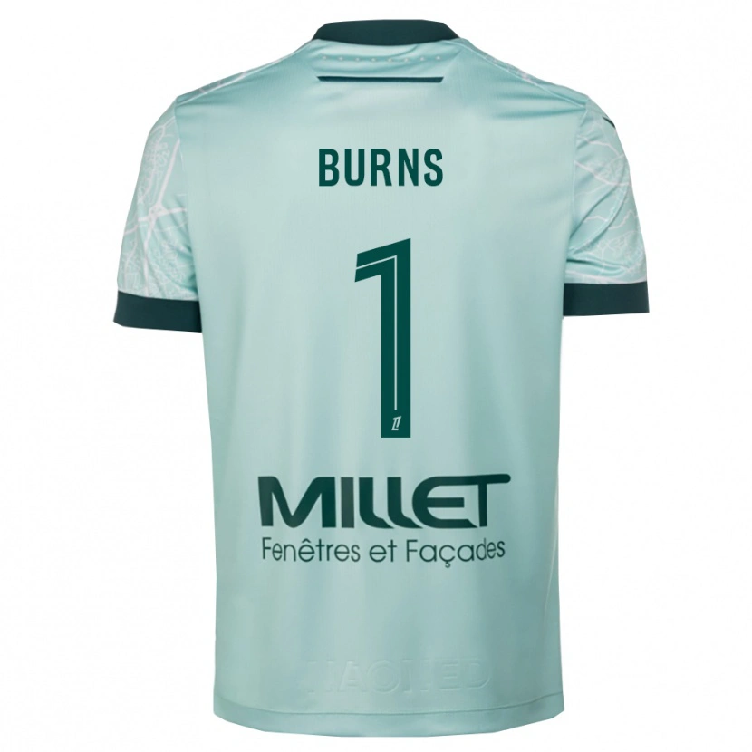 DanxenメンズEmily Burns#1緑白アウェイシャツ2025/26ジャージーユニフォーム