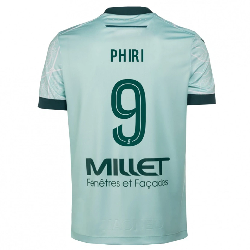 DanxenメンズSamiah Phiri#9緑白アウェイシャツ2025/26ジャージーユニフォーム