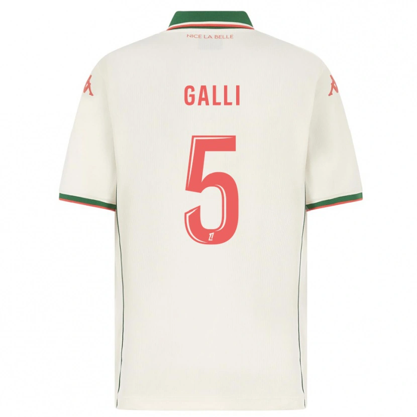 DanxenメンズClara Galli#5白緑アウェイシャツ2025/26ジャージーユニフォーム