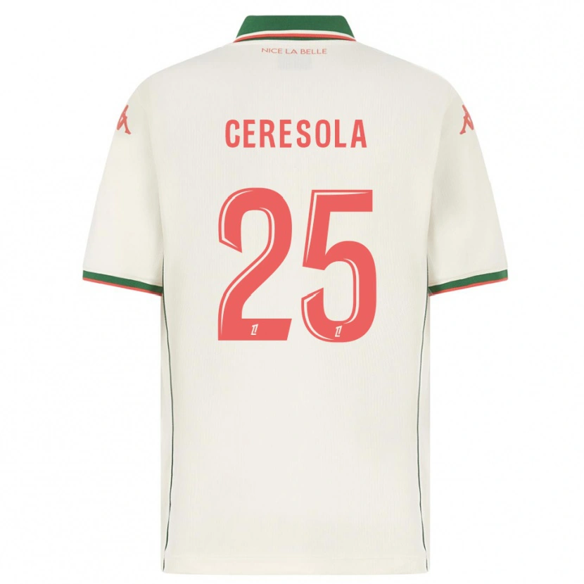 DanxenメンズManon Ceresola#25白緑アウェイシャツ2025/26ジャージーユニフォーム