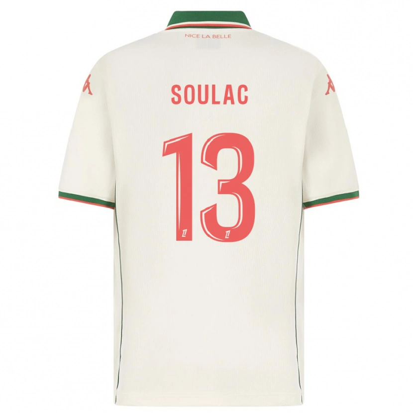 DanxenメンズAnastasia Soulac#13白緑アウェイシャツ2025/26ジャージーユニフォーム