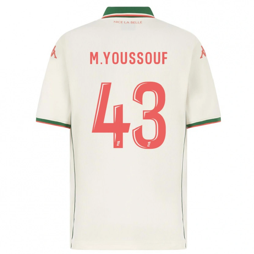 DanxenメンズMousslim Youssouf#43白緑アウェイシャツ2025/26ジャージーユニフォーム